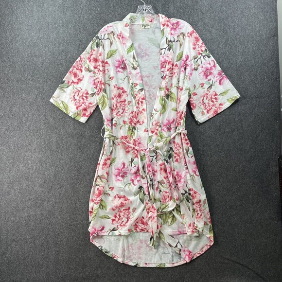 Show Me Your Mumu One Size Short Brie Garden of Blooms Floral Kimono Robe EUC - Picture 1 of 7